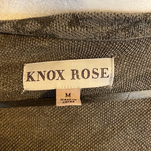 Knox Rose Floral Brown and Tan Cardigan, Size Medium - Picture 5 of 5